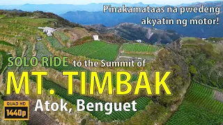 Mt. Timbak - Atok, Benguet MOTOVLOG SOLO RIDE to the Summit 6°C Mas malamig pa sa Sagada at Baguio