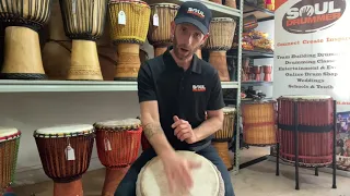 Learn Djembe Online with Soul Drummer - Common 4/4 Afro groove