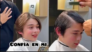 Niño pide el corte de cabello de Leonardo DiCaprio #hairstyle #haircut #cambiodelook #cortedepelo
