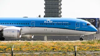 KLM Boeing 787 -10 Dreamliner departing LAX to Amsterdam