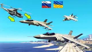 PUTIN UNDERSTIMATED NATO | Ukraine Fighter Jets,Drone,Helicopter Attack on Russian Oil Convoy -GTA V