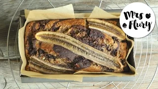 Sensationelles  veganes Zebra Schokoladen-Bananenbrot | vegan backen mit Mrs Flury