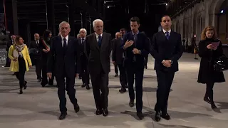 Il presidente della Repubblica Sergio Mattarella in visita alle OGR Torino