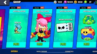 😍INSANE NEW BRAWL PASS SEASON GIFTS IS HERE!!!✅🤘🤘 CLAIM FREE REWARDS FROM SUPERCELL🩷 Brawl Stars
