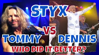 STYX - Dennis DeYoung Vs Tommy Shaw - Who Did It Better - Side by Side Comparison