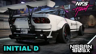 Need for Speed HEAT Gameplay - NISSAN 180SX | Rocket Bunny Customization | Initial D Style | MAX 400