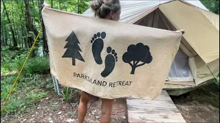 We slept in a Yurt on a Nudist Retreat!