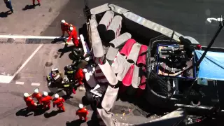 Perez crash F1 Monaco GP 2011