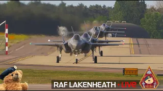 LIVE US AIR FORCE FIGHTER TOWN F-15 & F-35 ACTION • 48TH FIGHTER WING RAF LAKENHEATH 28.05.24