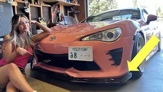 BEST CARBON FRONT LIP FOR 86?!*INSTALL*