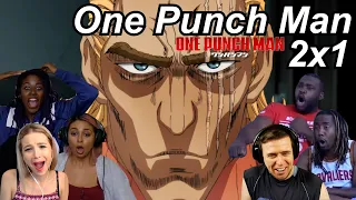 One Punch Man 2x1 Reactions | Great Anime Reactors!!! | 【ワンパンマン】【海外の反応】