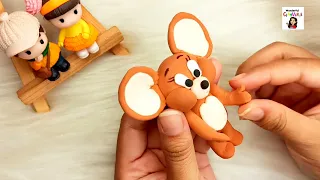 Tom and jerry toy with clay| How to make tom and jerry with clay| Friendship day special craft ideas