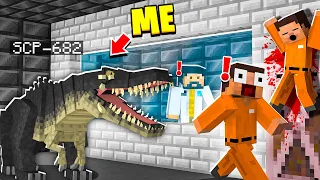 I Became SCP-682 in MINECRAFT! - Minecraft Trolling Video