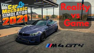 BMW M4 Game vs Reality - Car Mechanic Simulator 21 gameplay 4K