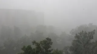 Unwetter in Berlin, short heavy rain, 20.07.2020