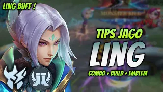 CARA MAIN LING BUFF ! BUILD & EMBLEM LING TERBARU 2024 ! | LING JUNGLER GAMEPLAY