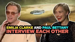 Star Wars' Emilia Clarke and Paul Bettany Interview Each Other