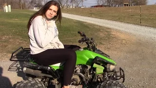 Tao Tao 110cc Cheetah - Speed Test With My Daughter Lakin