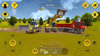 Construction Simulator 2014 - Wheel Loader - Excavator - Half Pipe Truck - Gameplay