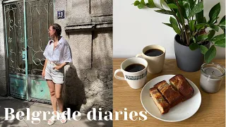 weekly Belgrade vlog I making banana bread, time with family, new cafes