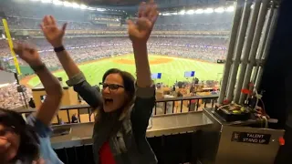 Texas Rangers fans react to Adolis Garcia walkoff home run in World Series