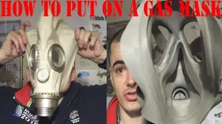 How to put on various types of gas masks