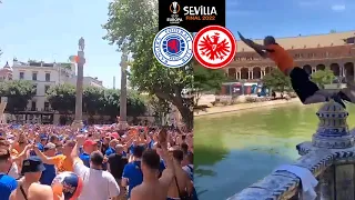 100,000 Rangers Fans Go Completely Crazy In Seville Ahead Of Europe League Final Against Frankfurt