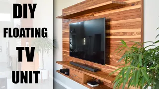 DIY Floating TV Wall Unit - How To Build Your Own