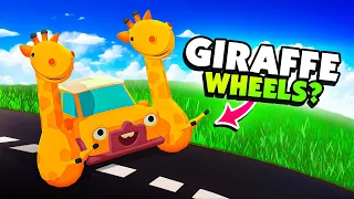 I Became a CAR With GIRAFFE Wheels In What the Car!