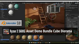Blender 3 0 Asset Demo Bundles Cube Diorama, AMD Ryzen 5 5600G + VEGA 7, RAM 16 GB