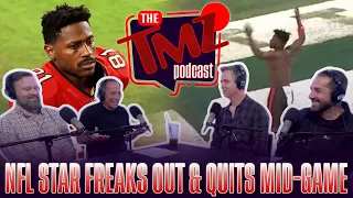 NFL Star Freaks Out & Quits Mid-Game | The TMZ Podcast