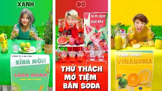 Thử Thách Mở Tiệm Bán Nước Soda Theo Màu! (Nhưng Xuất Hiện Tên Trộm Bí Ẩn!) *Anh Em Siêu Quậy