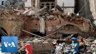 Lebanon: Destroyed Buildings on Beirut Streets After Blast