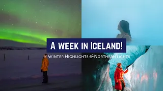 Iceland Vlog | 7 days in Iceland | Winter Highlights & Northern Lights