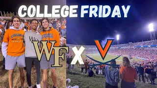 A Typical Friday in College | Wake Forest x UVA
