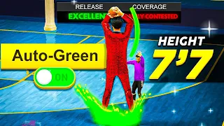 I Used AUTO GREEN With A 7'7 POINT GUARD in NBA 2K23