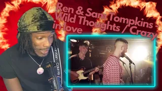 Ren & Sam Tompkins - Wild Thoughts / Crazy in love (LIVE SESSION) Simply Reactions