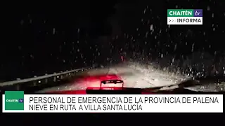 NIEVE RUTA A VILLA SANTA LUCÍA