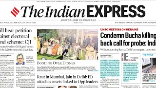 6th April, 2022. The Indian Express Newspaper Analysis presented by Priyanka Ma'am.