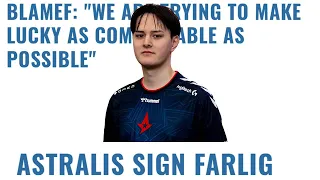 New Astralis player! farlig instead of Lucky