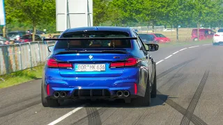 Tuner Cars Accelerating, BURNOUTS! 991 GT3 Akrapovic, R8 V10, XM, M5 E60 Eisenmann, 7R, E46 TURBO..