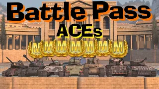 WOT Blitz Every Tier 6 Battle Pass Tank ACEd