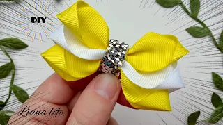 🎀Amazing Ribbon Bow Бантики из репсовой ленты 2,5 см| МК Канзаши|laço🎀😍💓