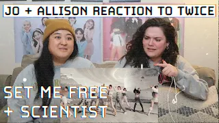 GIVING ME DISCO POP  |  TWICE - "SET ME FREE" MV + TWICE “SCIENTIST” MV REACTION