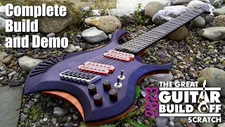 Crazy CYBERPUNK GUITAR - Complete Build and Demo - Dark Art Guitars #ggbo2023