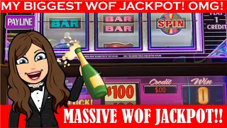 🔥MASSIVE $100 WHEEL OF FORTUNE 🔥💰💰EPIC Handpay Jackpot Caught LIVE! Caesars Palace 💰💰VEGAS🔥