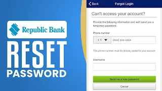 How To Reset Republic Bank Online Password (2024) Simple Tutorial
