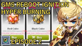 CUBE SALE GAINS! - Global MapleStory NA Reboot Ignition Hyper Burning Episode 2