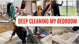 SPEED CLEAN MY BEDROOM AND BATHROOM / CLEAN WITH ME / CLEANING MOTIVATION