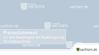 Pressestatement von Ministerpräsident Michael Kretschmer und Ostbeauftragter Carsten Schneider